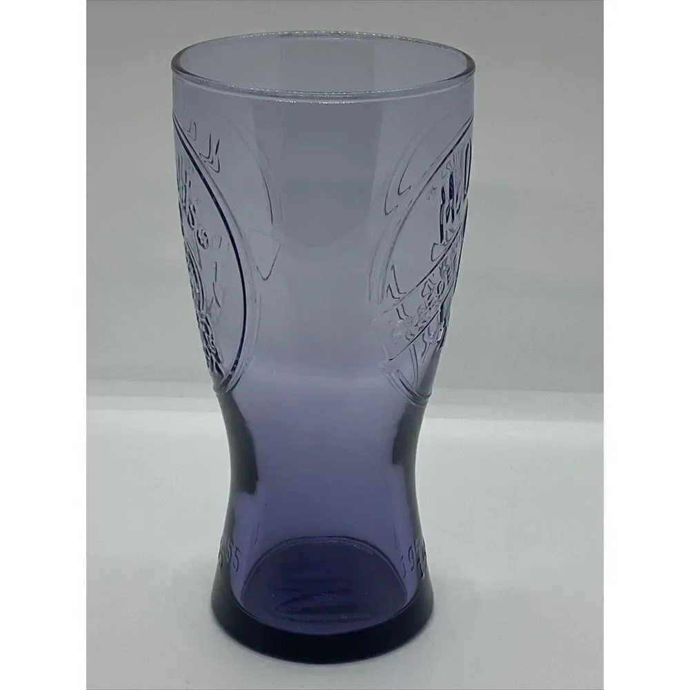 MCDONALD'S 1955 RETRO PURPLE SPEEDEE DRINKING LOGO GLASS  Vintage